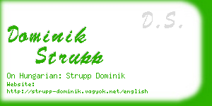 dominik strupp business card